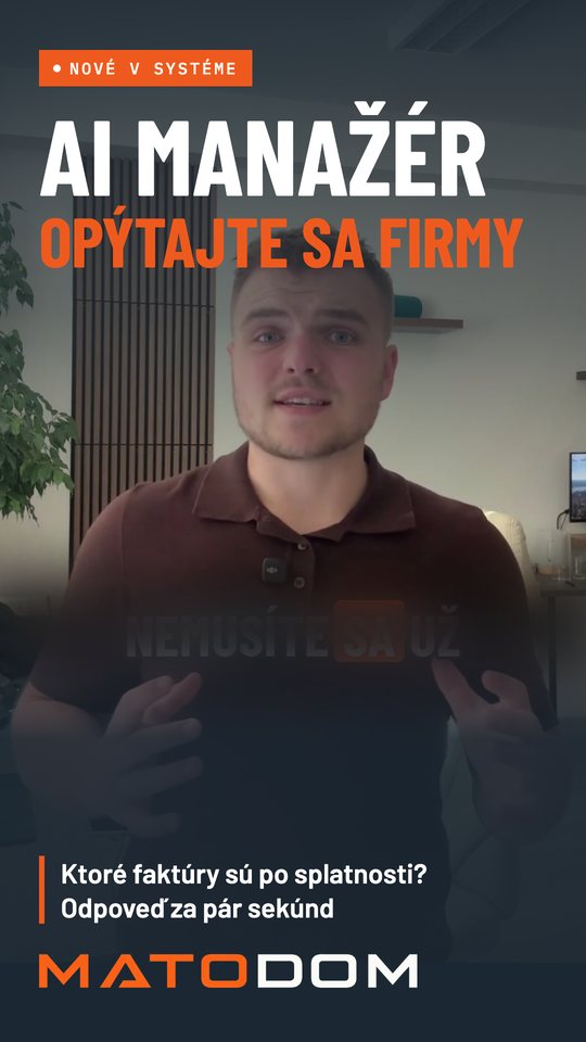 Video: AI manažér odpovedá na otázky o firme, napríklad ktoré faktúry sú po splatnosti